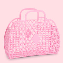 Load image into Gallery viewer, Sunjellies / Large Retro Basket / Bubblegum Pink