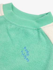 Bobo Choses / BABY / Terry Cloth Sweatshirt / Green Color Block