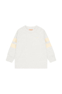 Tinycottons / KID / Stripes Tee / Light Grey Heather