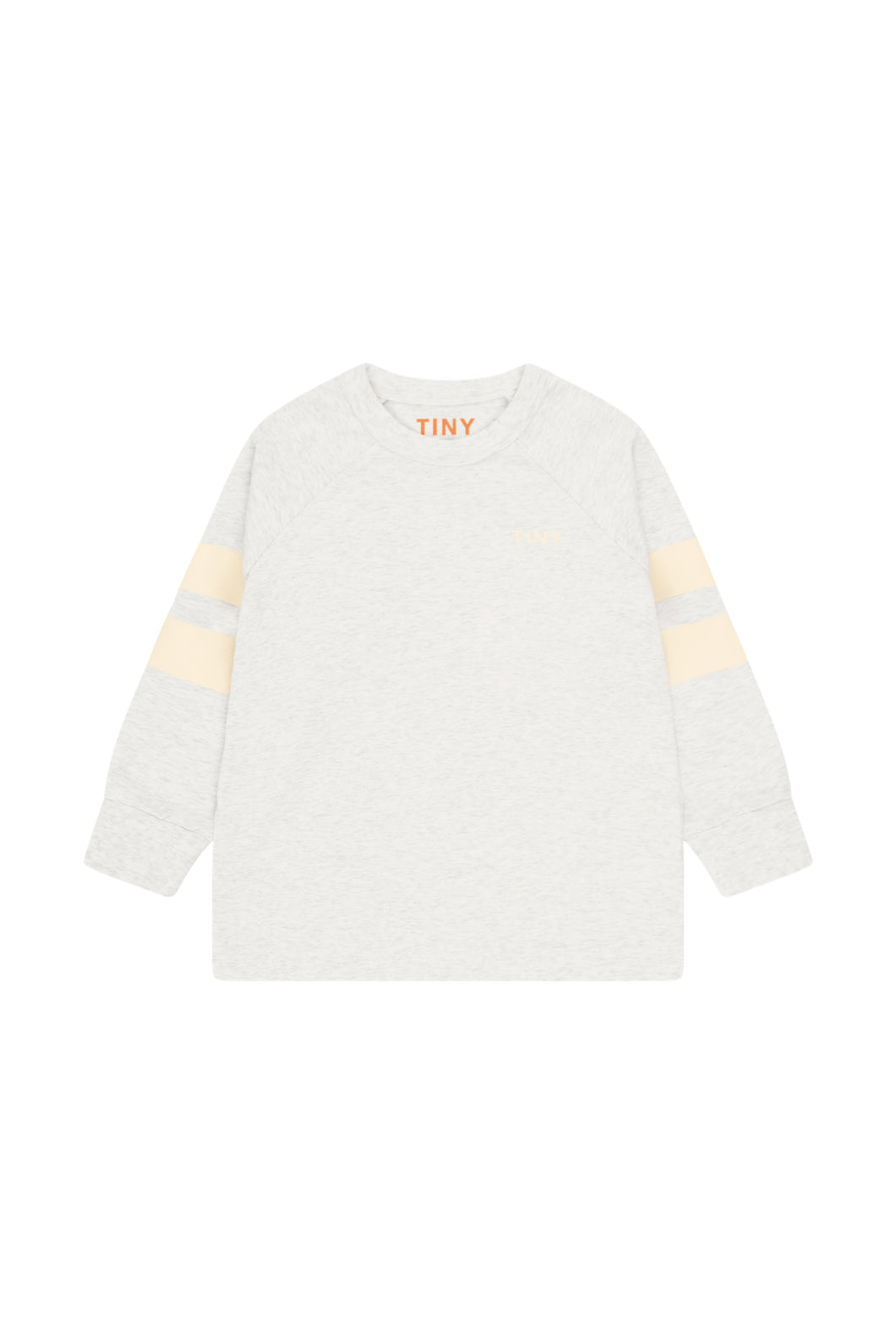 Tinycottons / KID / Stripes Tee / Light Grey Heather