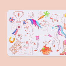 Load image into Gallery viewer, SuperPetit / Mini Playmat Reversible / Poney Club