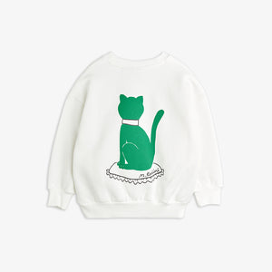 Mini Rodini / Sweatshirt / Cat / White