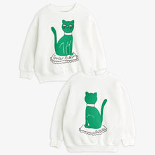 Load image into Gallery viewer, Mini Rodini / Sweatshirt / Cat / White