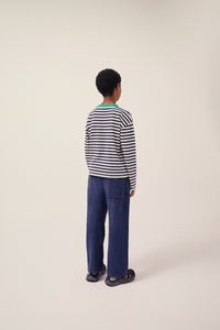 The Campamento / KID / Long Sleeves T-Shirt / Blue Stripes