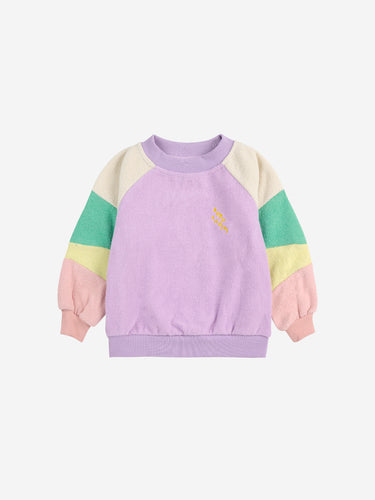 Bobo Choses / BABY / Terry Cloth Sweatshirt / Lila Color Block