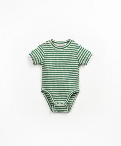 Play Up / BABY / Striped Rib Body / Botanical