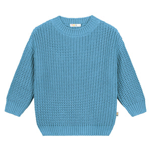 Yuki / Chunky Knitted Sweater / Sky