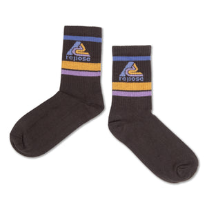 Repose AMS / Sporty Socks / Charcoal Grey Logo