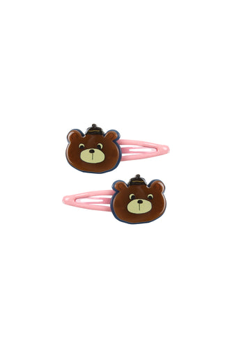 Tinycottons / KID / Bears Hair Clips Set / Brown