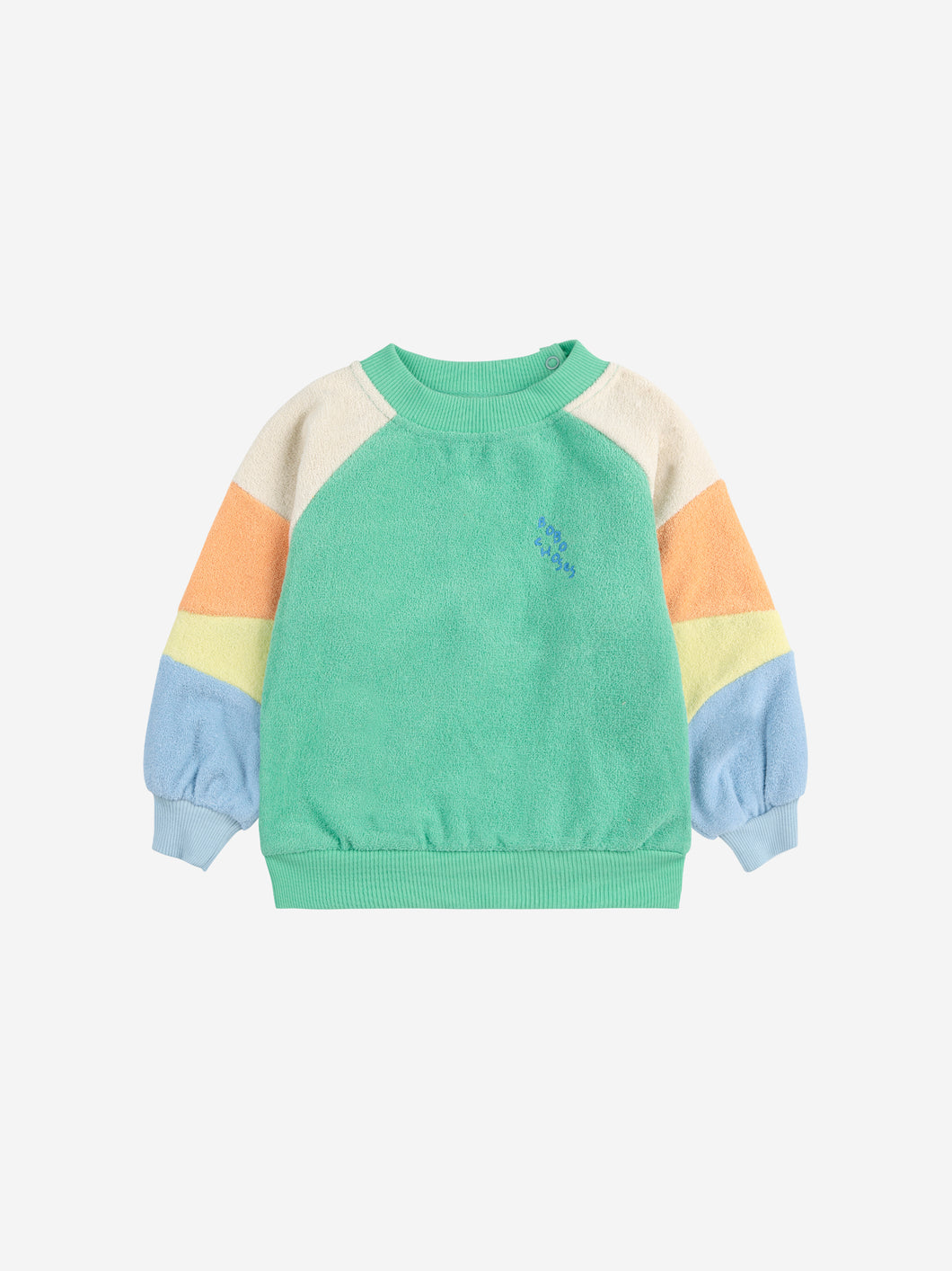 Bobo Choses / BABY / Terry Cloth Sweatshirt / Green Color Block