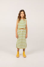 Load image into Gallery viewer, Tinycottons / KID / Stripes Multicolor Long Skirt / Light Cream