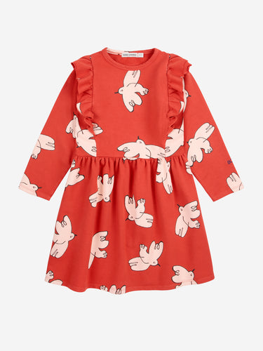 Bobo Choses / KID / Ruffle Dress / Freedom Bird AO