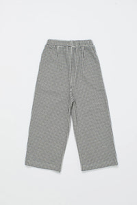 Maison Mangostan / Check Trousers / Black - White