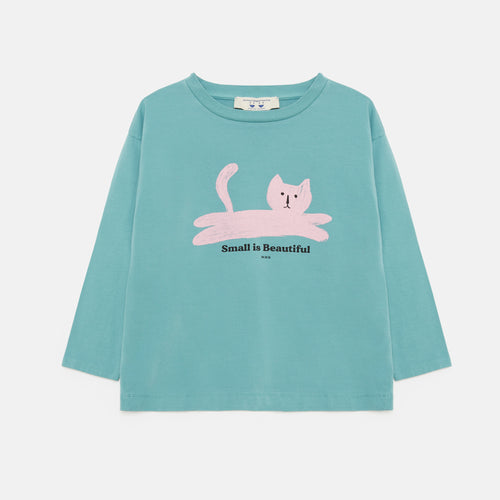 Weekend House Kids / Cat Longsleeve T-Shirt / Green