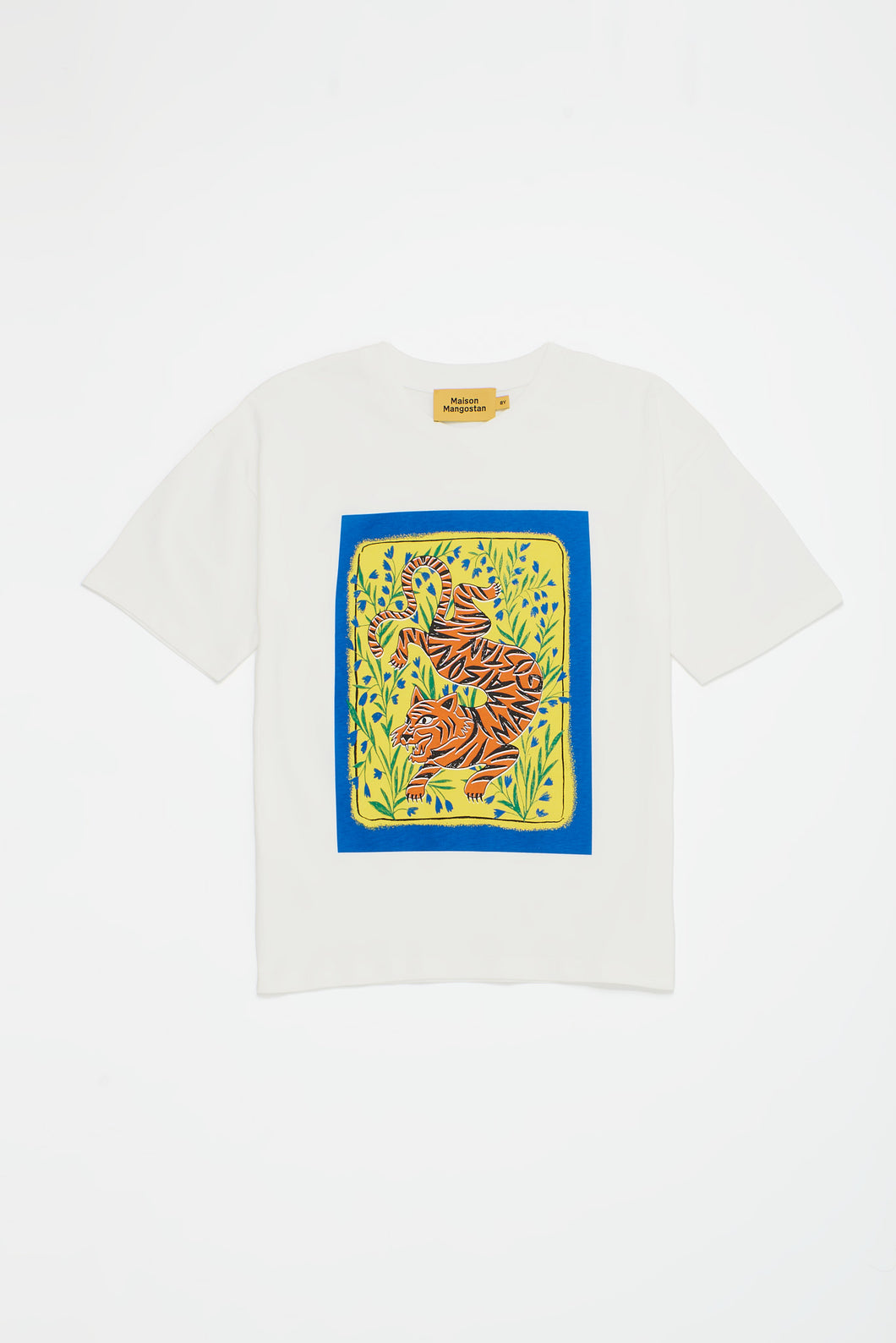 Maison Mangostan / Tiger T-Shirt / Cloudy White