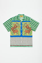 Load image into Gallery viewer, Maison Mangostan / Tiger Patchwork Shirt / Green