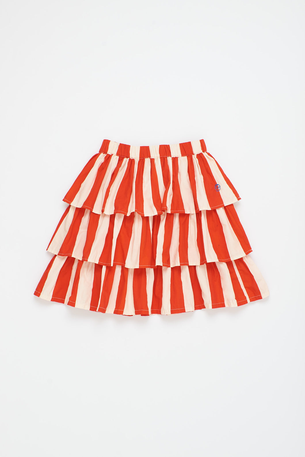 Maison Mangostan / Watermelon Stripes Skirt / White Red