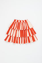 Load image into Gallery viewer, Maison Mangostan / Watermelon Stripes Skirt / White Red