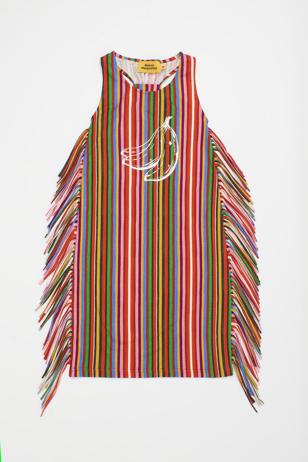 Maison Mangostan / Banana Stripes Dress / Multicolor