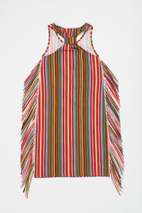 Maison Mangostan / Banana Stripes Dress / Multicolor