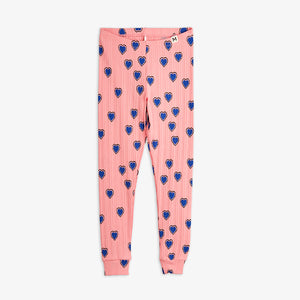 Mini Rodini / Leggings / Outlined Hearts AOP / Pink