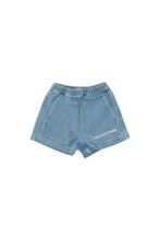 Load image into Gallery viewer, Tinycottons / KID / Graphic Denim Shorts / Light Blue Denim