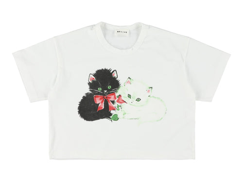 Morley / Oversized T-Shirt / Warsaw Catduo White