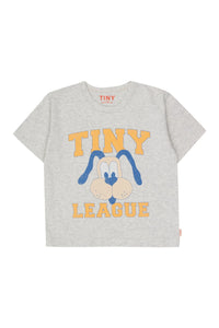 Tinycottons / KID / Tiny League Graphic Tee / Light Grey Heather