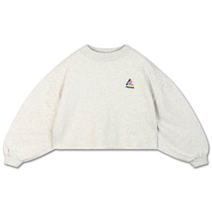 Repose AMS / Crop Heart Sweater / Light Mixed Cream