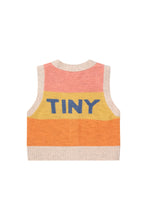 Load image into Gallery viewer, Tinycottons / KID / Color Block Tiny Vest / Peach - Eggnog - Summer Red