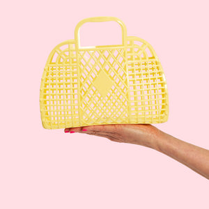 Sunjellies / Small Retro Basket / Yellow