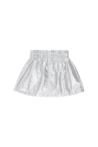 Tinycottons / KID / Metallic Skirt / Silver Metallic