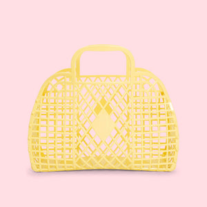 Sunjellies / Small Retro Basket / Yellow