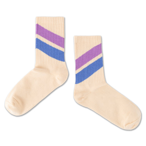 Repose AMS / Sporty Socks / Beige Stripe