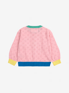 Bobo Choses / BABY / Open Work Cardigan / Color Block