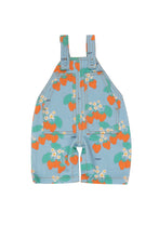 Load image into Gallery viewer, Tinycottons / BABY / Strawberries Dungaree / Denim Blue