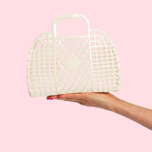 Load image into Gallery viewer, Sunjellies / Small Retro Basket / Cream