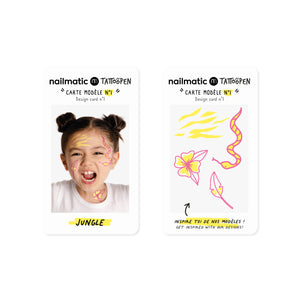 Nailmatic Kids / Tattoopen Duo Set / Jungle