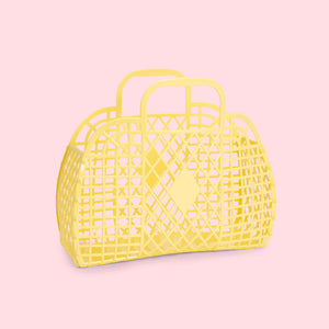 Sunjellies / Small Retro Basket / Yellow