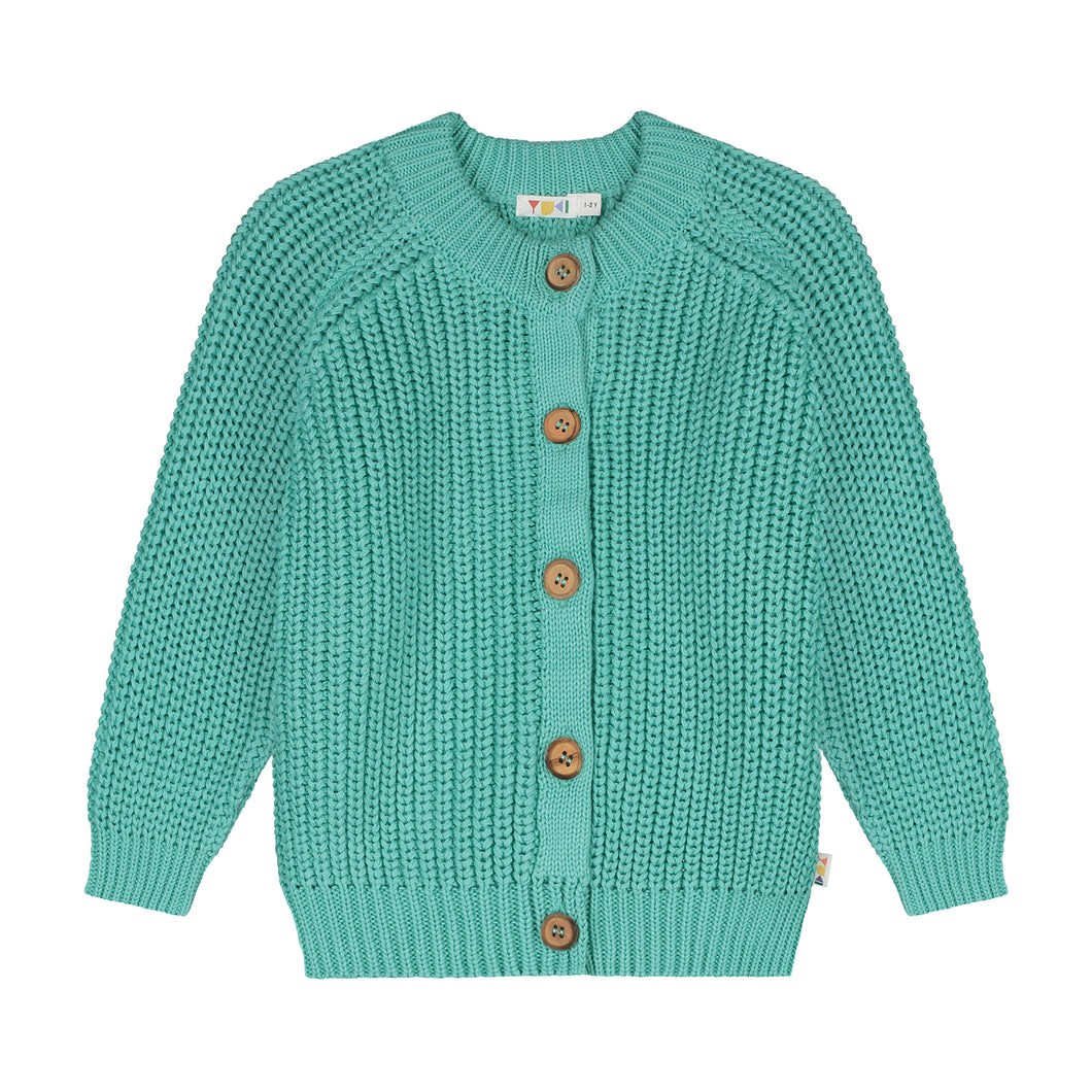 Yuki / Raglan Cardigan / Aqua