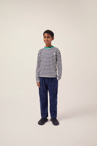 The Campamento / KID / Long Sleeves T-Shirt / Blue Stripes