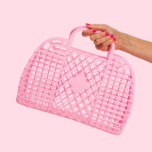 Load image into Gallery viewer, Sunjellies / Large Retro Basket / Bubblegum Pink