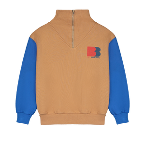 Bonmot / Sweatshirt Zipp / Color Sleeve / Wood