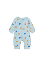 Load image into Gallery viewer, Tinycottons / BABY / Geometric One-piece / Warm Blue