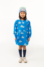 Load image into Gallery viewer, Tinycottons / KID / Rabbits Dress / Blue