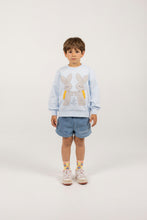 Load image into Gallery viewer, Tinycottons / KID / Bunnies Graphic Sweatshirt / Pastel Blue