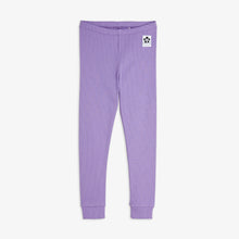 Load image into Gallery viewer, Mini Rodini / PRE SS25 / Leggings / Solid Rib / Purple