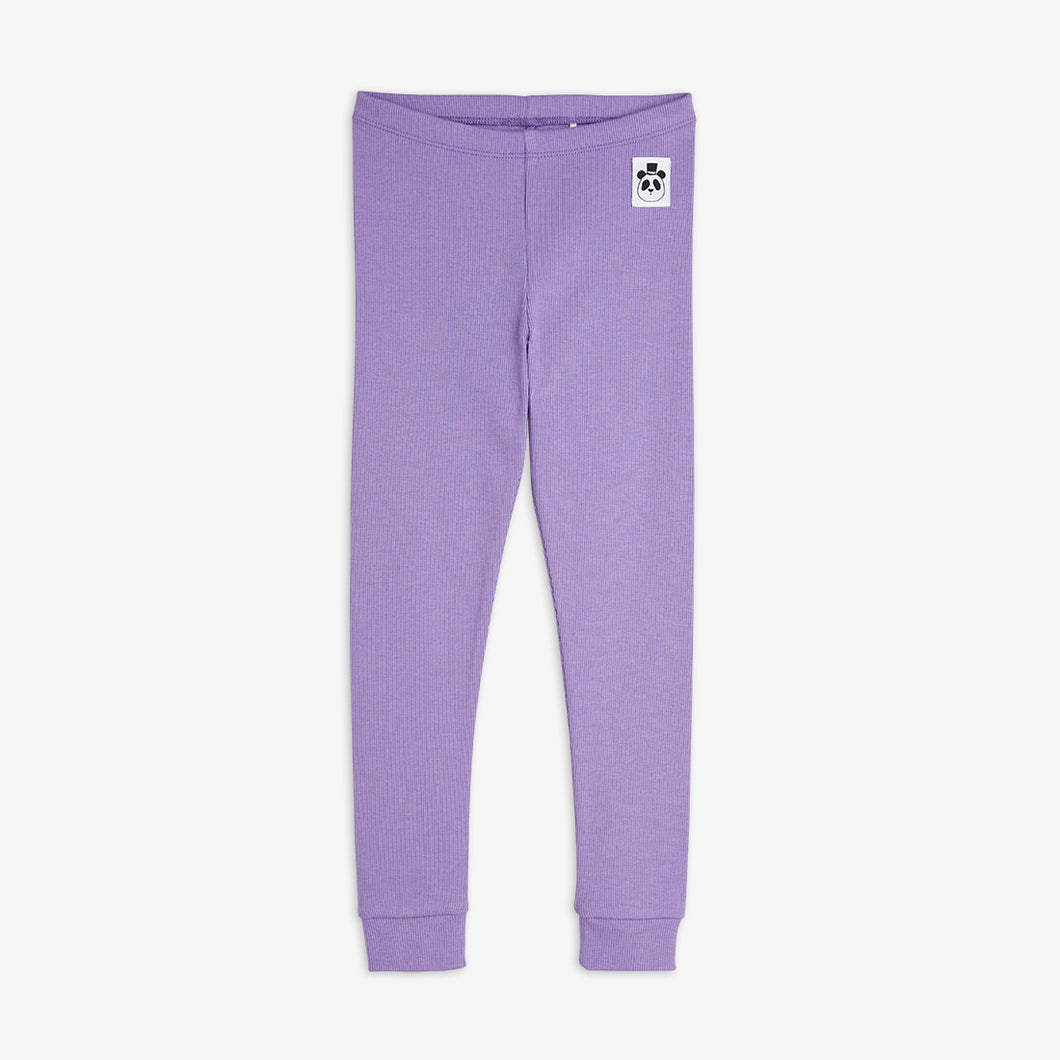 Mini Rodini / PRE SS25 / Leggings / Solid Rib / Purple