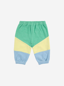 Bobo Choses / BABY / Terry Cloth Jogging Pants / Green Color Block