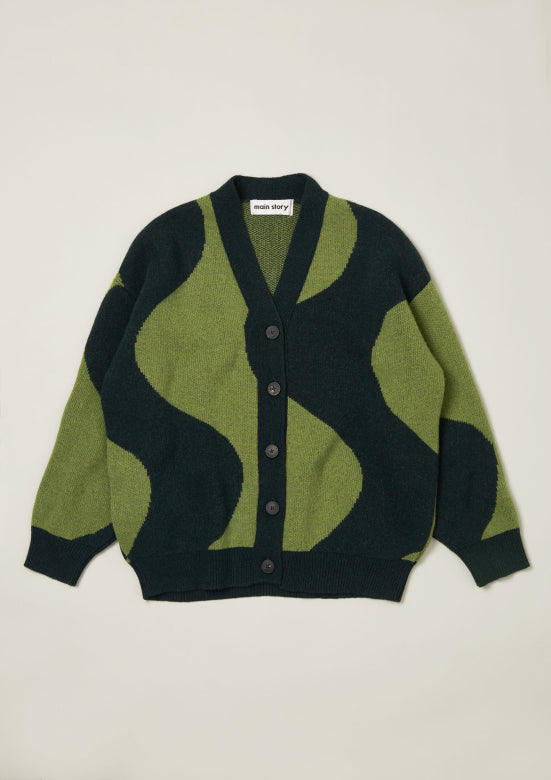 Main Story / Jacquard Cardigan / Mallard Jacquard Knit